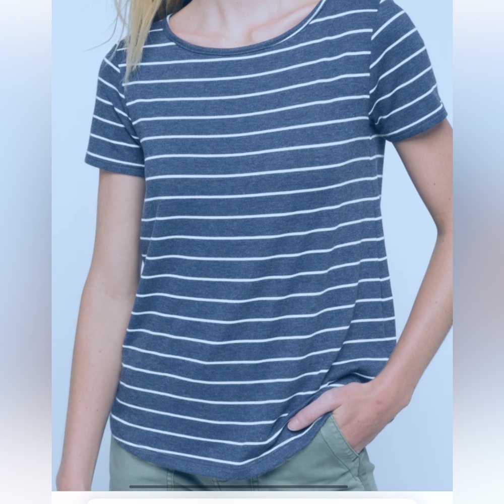 Pink Clover Button Back Tee